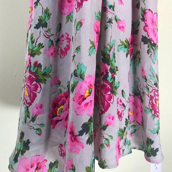 Selina Studio Grey & Pink Floral Dress - Picture 3 of 12